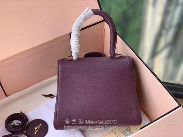 DELVAUX女包 春夏新款 Brillant系列手袋 德爾沃女手提包 女手腕包 Dv0020 枚紫色 Delvaux單肩包  fcs1328